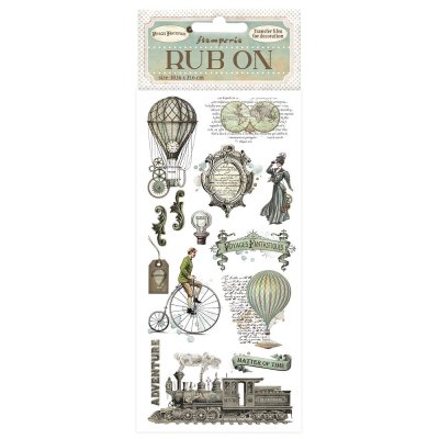 Stamperia 4”x8,5” Rub-Ons - Voyages Fantastiques Balloons