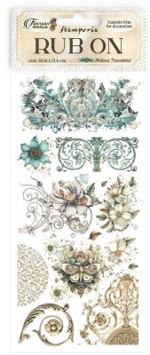 Stamperia Rub-On 4”x8,5” Pack - Sir Vagabond in Fantasy World Flowers and Butterfly