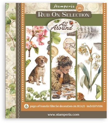 Stamperia 20,5x23cm Rub-On Assortment - All Around