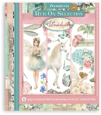 Stamperia 20,5x23cm Rub-On Assortment - Wonderland