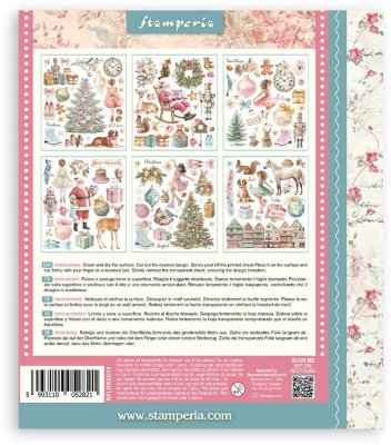 Stamperia Rub-On 20,5x23cm Assortment - Winter Magic (6 sheets)