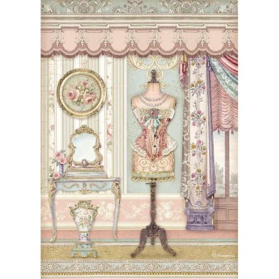 Stamperia A4 Rice Paper Sheet - Princess Mannequin