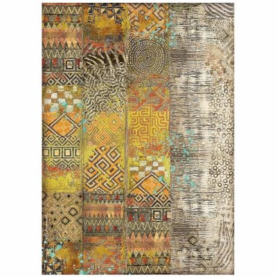 Stamperia A4 Rice Paper - Savana Pattern