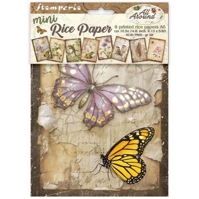 Stamperia A6 Mini Rice Paper Selection - All Around