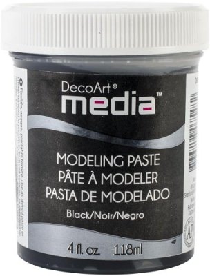 Deco Art Media Modeling Paste - Black (118ml)