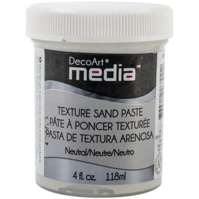 DecoArt Media Texture Sand Paste - White (118 ml)