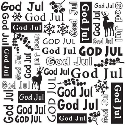 Nellies Choice 15x15cm Embossing Folder - God Jul