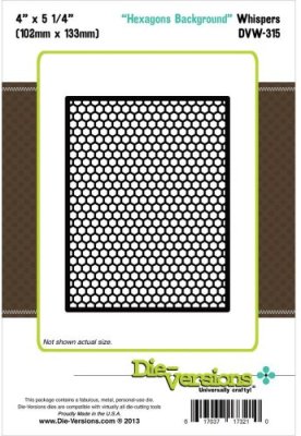 Die-Versions Whispers Background Die - Hexagons
