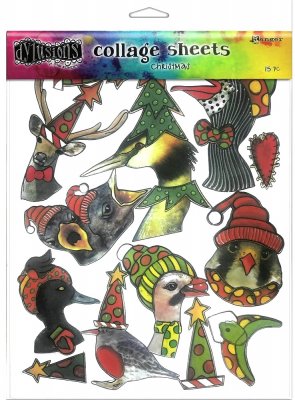 Dyan Reaveleys Dylusions 8.5"x11" Collage Sheets - Christmas (15 sheets)