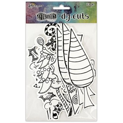 Dyan Reaveleys Dylusions Christmas Dy-Cuts - Me Trees (24 pack)
