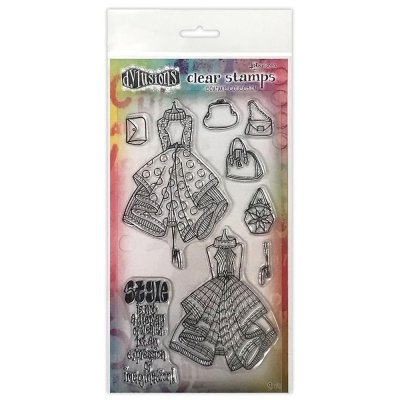 Dyan Reaveleys Dylusions Couture Stamp Set - Ladies Who Lunch Duo