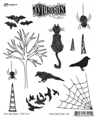 Dylusions Stampers Anonymous - Bits and Bats