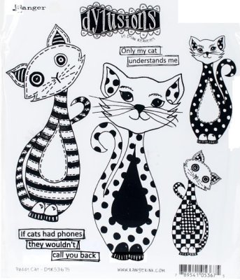 Dyan Reaveley´s Dylusions Cling Stamp Collections - Puddy Cat