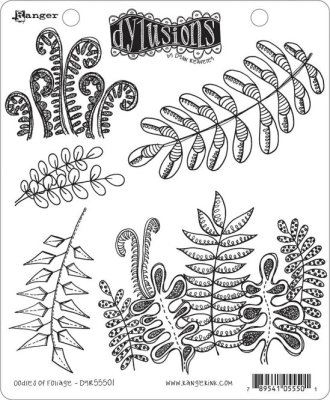 Dyan Reaveley´s Dylusions Cling Stamp Collection - Oodles Of Foliage