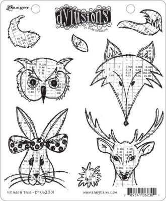 Dyan Reaveley´s Dylusions Cling Stamp Collection - Heads N Tails