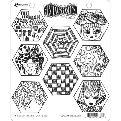 Dyan Reaveley´s Dylusions Cling Stamp Collections - A Heck of Hexies