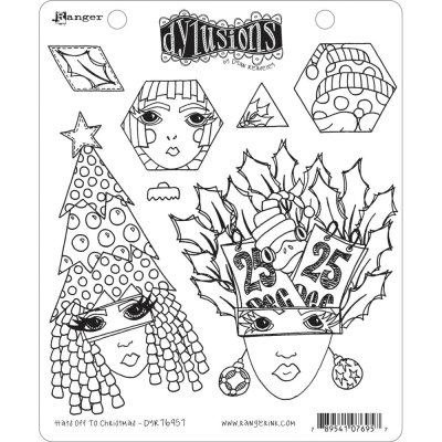 Dyan Reaveleys Dylusions Cling Stamp Collections - Hats Off To Christmas