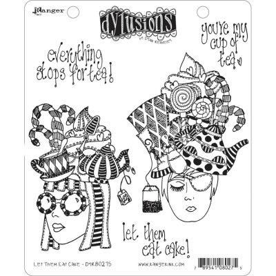 Dyan Reaveley's Dylusions Cling Stamp Collection - Let Them Eat Cake