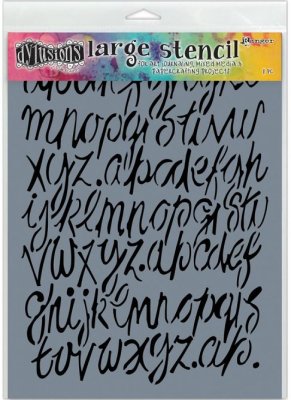 Dyan Reaveleys 9"x12" Dylusions Stencils - Modern Script