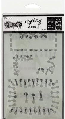 Dyan Reaveleys Dylusions Dyalog Stencil - Stitch It