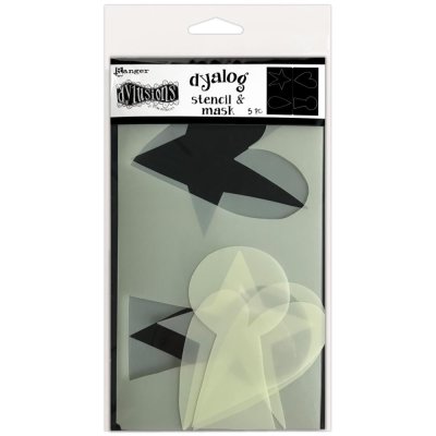 Dyan Reaveleys Dylusions Dyalog Stencil - Mask It