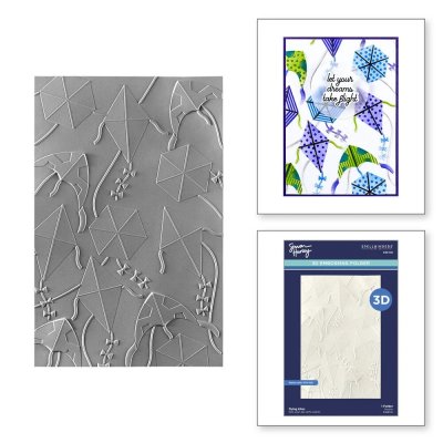 Spellbinders 3D Embossing Folder - Flying Kites