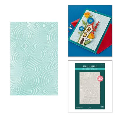 Spellbinders 3D Embossing Folder - Whimsical Skies by Vicky Papaioannou