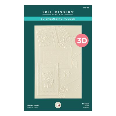 Spellbinders 3D Embossing Folder - Serenity Garden Ode to a Poet