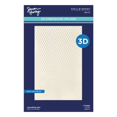 Spellbinders 3D Embossing Folder - Cascading Coneflowers Cascading Dots