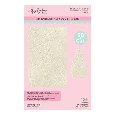 Spellbinders 3D Embossing Folder - Sparkling Trees by Frank Garcia