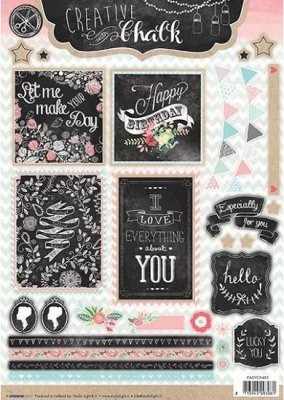 Studio Light A4 Creative with Chalk Die Cut Sheet #462