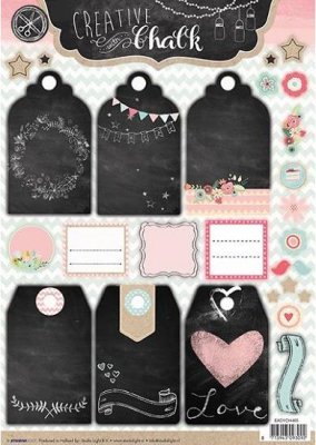 Studio Light A4 Creative with Chalk Die Cut Sheet #465