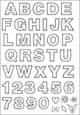 Marianne Design Elines Clear Stamp Set - Alphabet