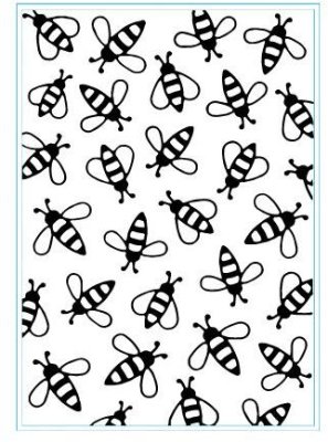 Elizabeth Craft Embossing Folder - Bees