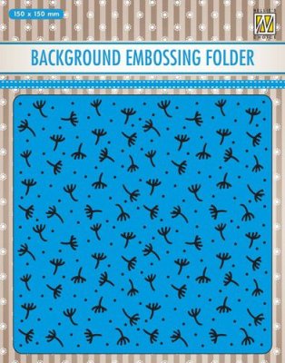 Nellies Choice Embossing Folder - Background Fluff