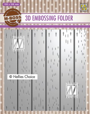 Nellies Choice 3D Embossing Folder - Strip pattern #2