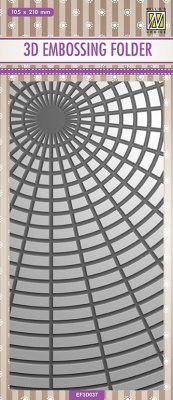 Nellies Choice 3D Embossing Folder - Slimline Sunshine