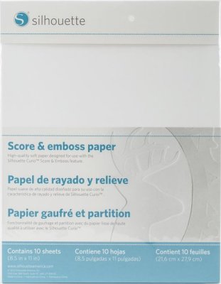 Silhouette Score & Emboss Paper (10 pack)