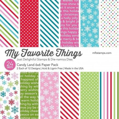 My Favorite Things 6”x6” Paper Pack - Candy Land (24 sheets)