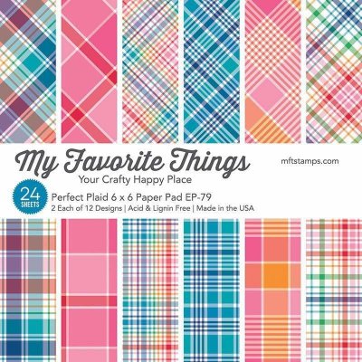 My Favorite Things 6”x6” Paper Pad - Perfect Plaid (24 sheets)
