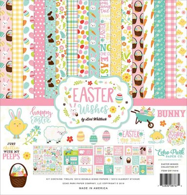 Echo Park 12”x12” Collection Kit -  Easter Wishes (13 sheets)