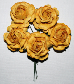 Roses 5st ca 40mm YELLOW