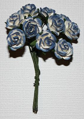 10st Paper Roses lilac ca 15mm
