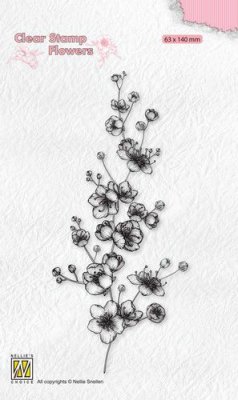 Nellies Choice Clear Stamps Flowers - Blossom Branch