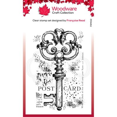 Woodware A7 Clear Stamps - Old Key