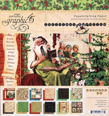 Graphic 45 - Christmas Emporium 8" x 8" Paper Pad (24 sheets)