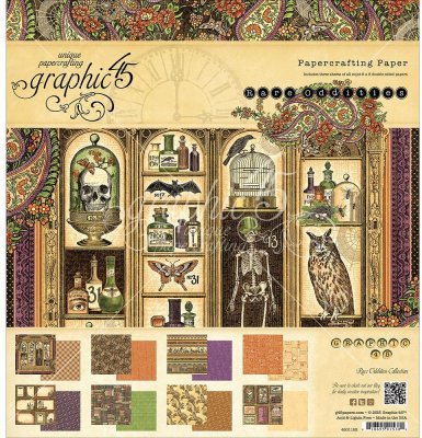 Graphic 45 - Rare Oddities 8" x 8" Paper Pad (24 sheets)