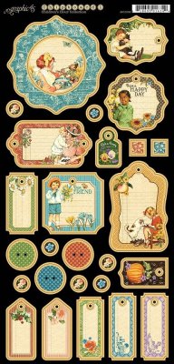 Graphic 45 - Childrens Hour 6"x12" Cardstock Die-Cut Journaling Sheet