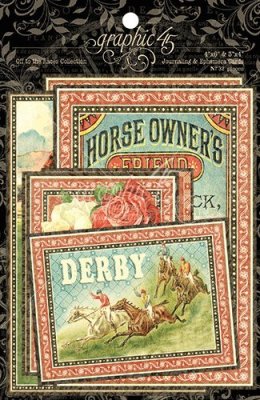 Graphic 45 - Off To The Races Ephemera Cards