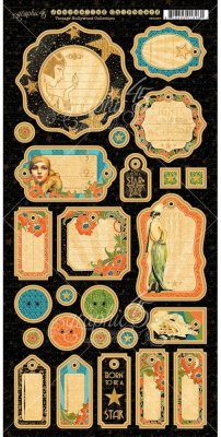 Graphic 45 - Vintage Hollywood 6"x12" Chipboard Journaling Die-Cuts